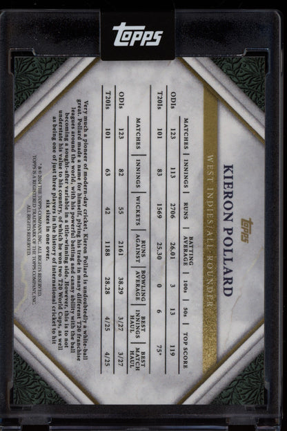 Kieron Pollard 2024 Topps Legends of the Game Auto 40/49
