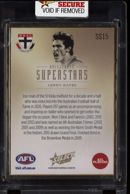 Lenny Hayes 2022 Select Brillaince Gold Superstars 34/35