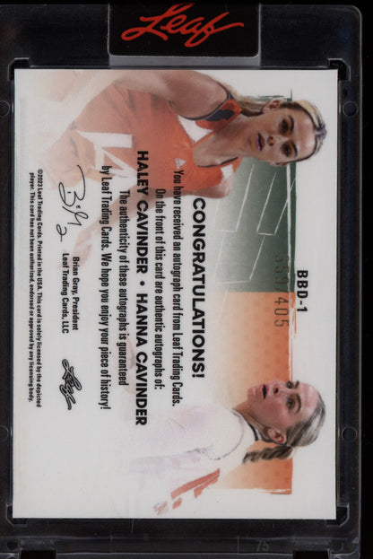 Haley Cavinder Hanna Cavinder 2023 Leaf Online Dual Auto 359/405