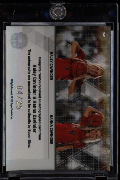 Haley Cavinder Hanna Cavinder 2021 Super Glow  Dual Auto RC 4/25