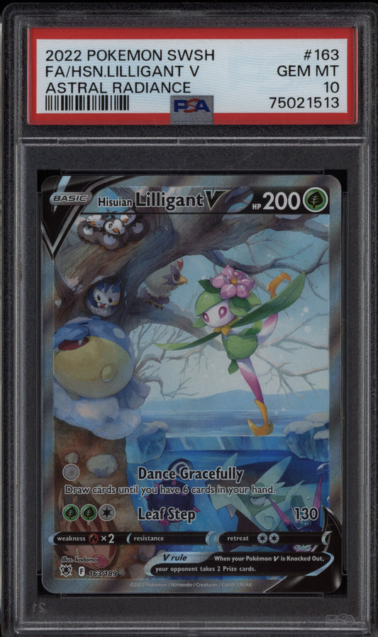 Hisuian Lilligant V 2022 Pokemon Sword & Shield Astral Radiance 163/189 PSA 10