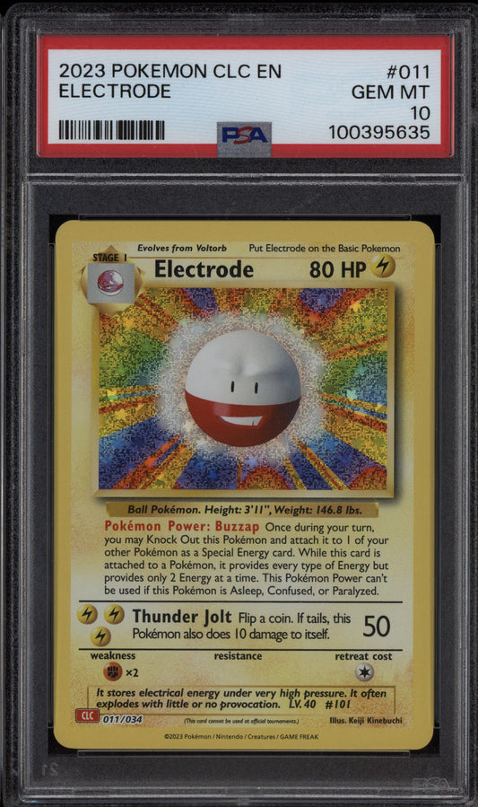 Electrode 2023 Pokemon CLC Classic 011/034 PSA 10