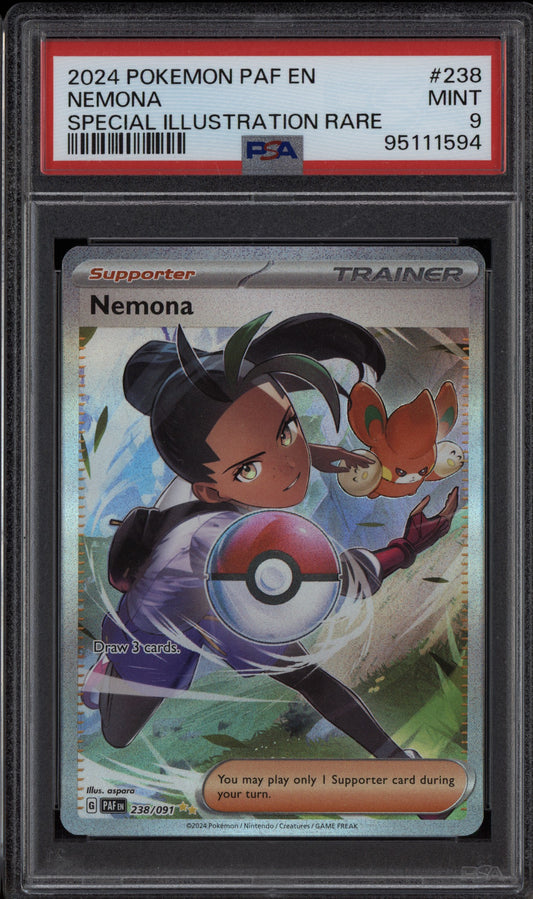 Nemona 2024 Pokemon Paldean Fates Special Illustration Rare 238/091 PSA 9