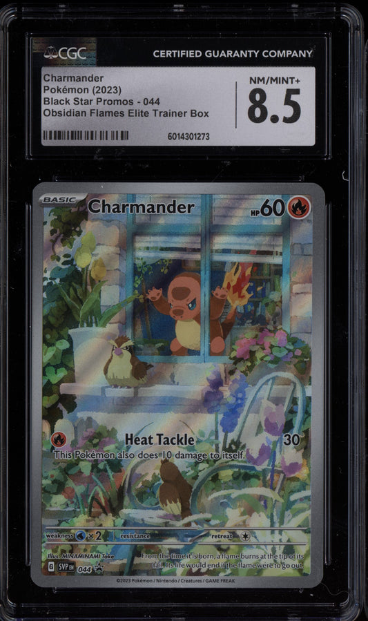 Charmander 2023 Pokemon SVP EN Elite Trainer Box Promo 044 CGC 8.5