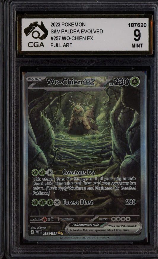 Wo-Chien ex 2023 Pokemon Paldea Evolved Special Illustration Rare 257/193 CGA 9