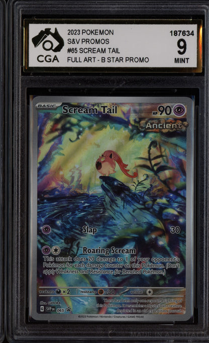 Scream Tail 2023 Pokemon SVP EN Black Star Promo 065 CGA 9
