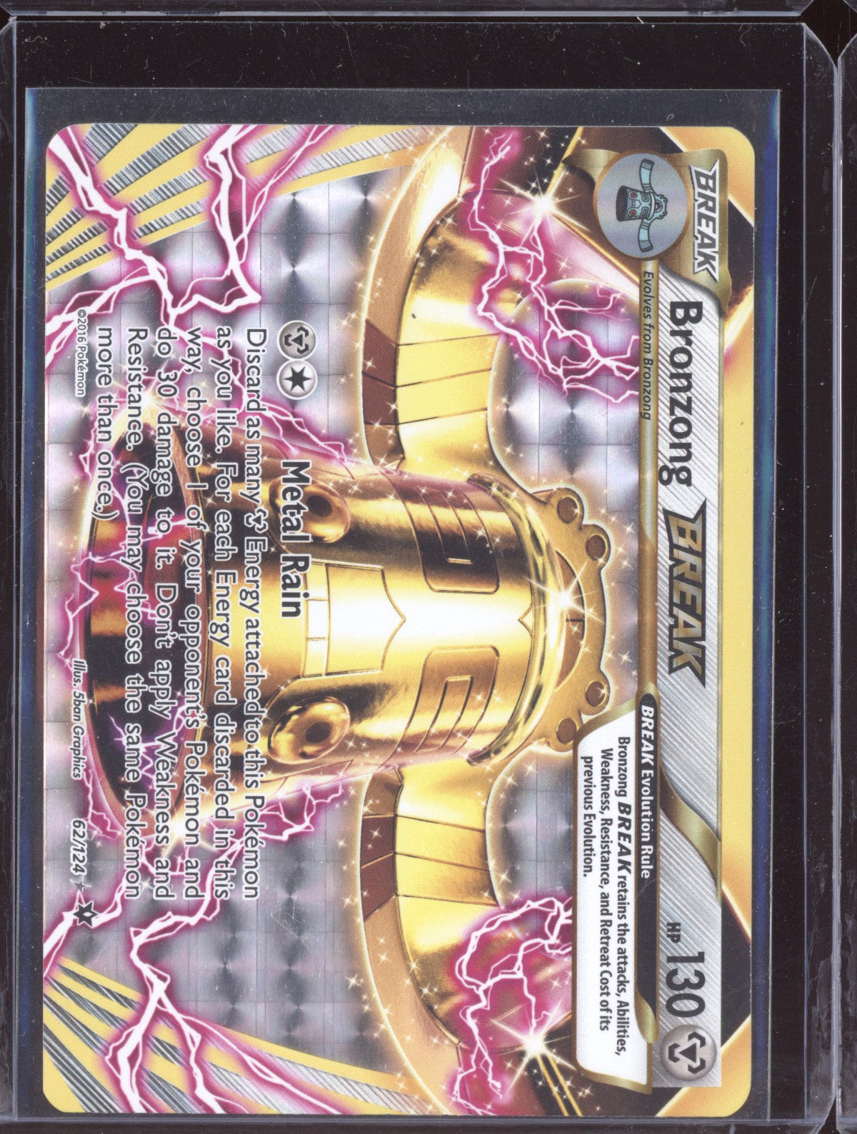 Bronzong BREAK 62/124 Rare BREAK Pokemon XY  Fates Collide