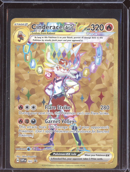 Cinderace ex 2024 Pokemon Stellar Crown Promo 163