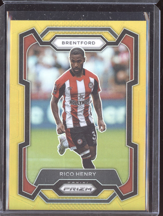 Rico Henry 2023-24 Panini Prizm Premier League Gold 8/10