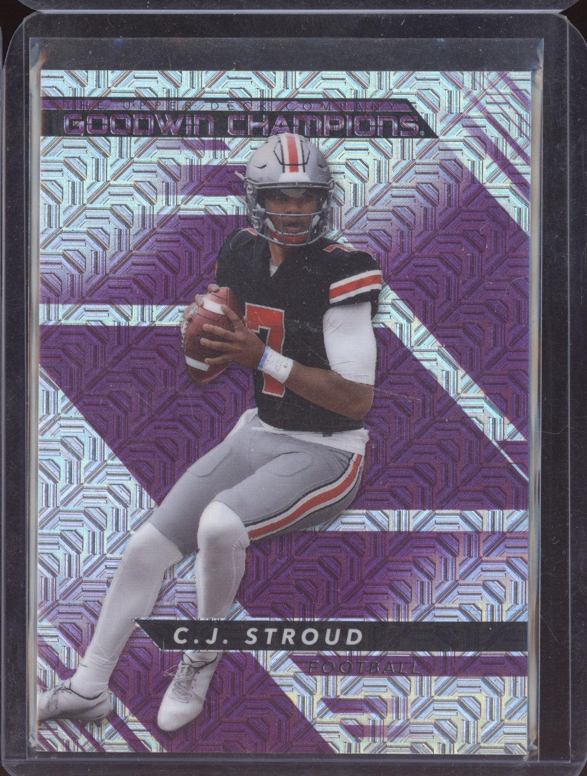 CJ Stroud 2022 Upper Deck Goodwin Champions Pink Traxx RC 96/299