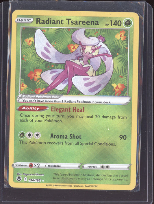 Radiant Tsareena 2022 Pokemon Silver Tempest Radiant Rare 016/195