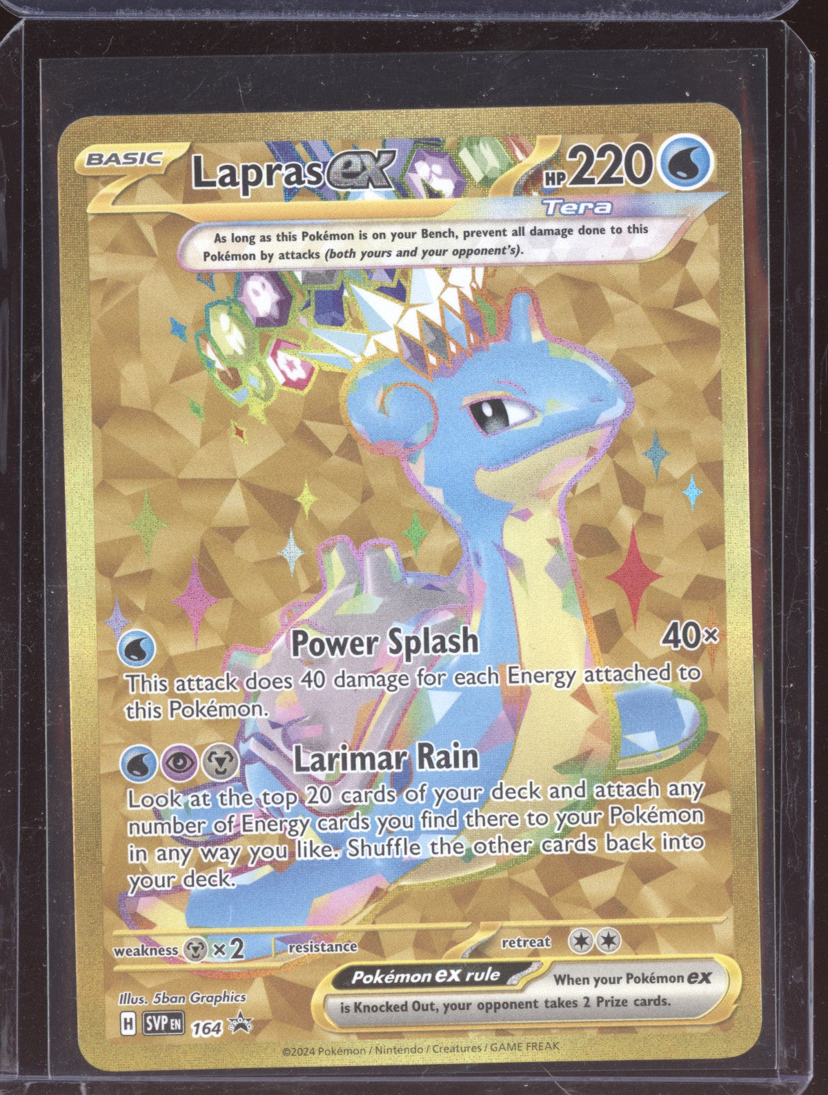 Lapras ex 2024 Pokemon Stellar Crown Promo 164