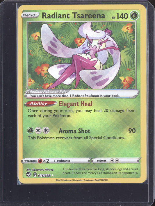 Radiant Tsareena 2022 Pokemon Silver Tempest Radiant Rare 016/195