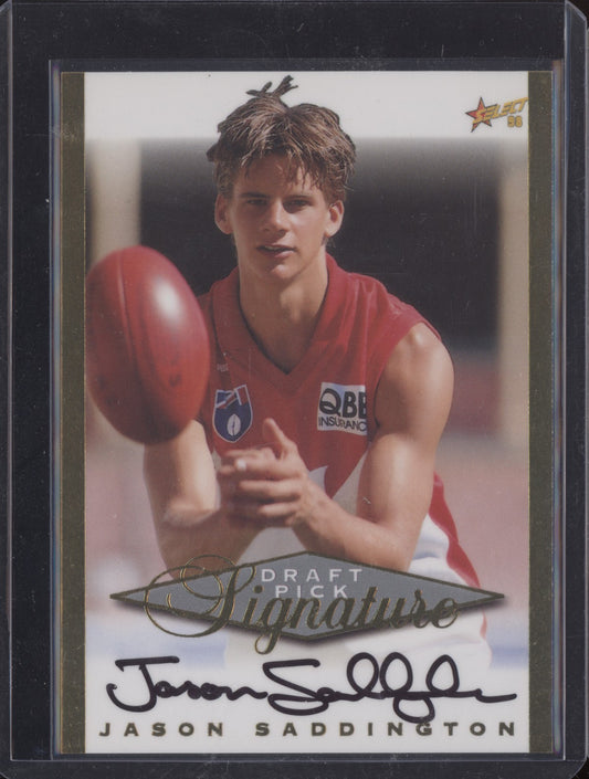 Jason Saddington 1998 Select  Draft Pick Signature RC