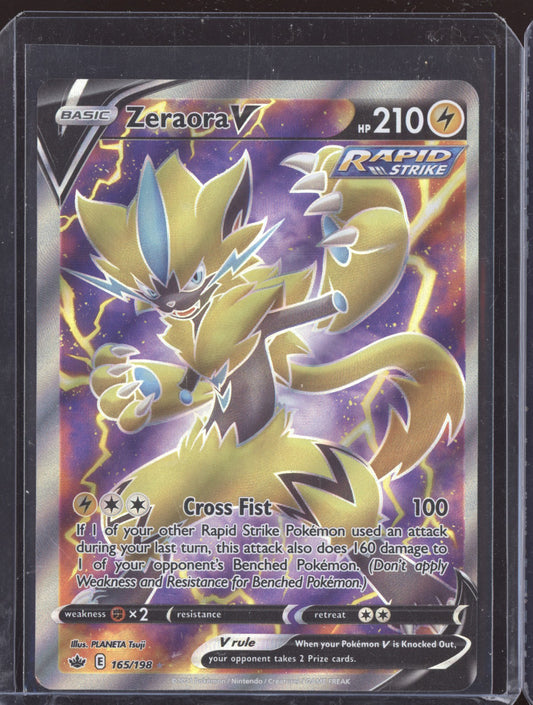 Zeraora V 2021 Pokemon Chilling Reign Ultra Rare 165/198