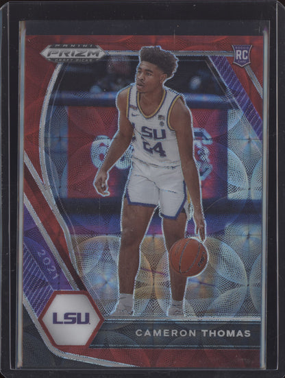 Cameron Thomas 2021-22 Panini Prizm Draft Choice Red RC 19/88