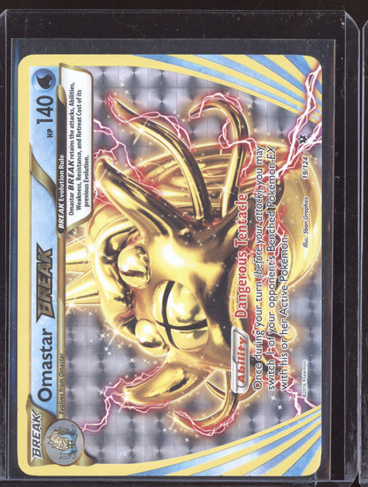Omastar BREAK 2016 Pokemon Fates Collide Rare BREAK 019/124