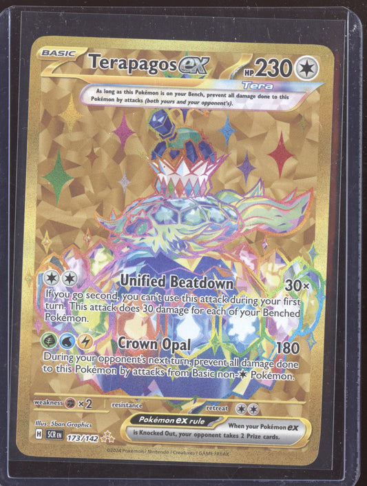 Terapagos ex 2024 Pokemon Stellar Crown Hyper Rare 173/142