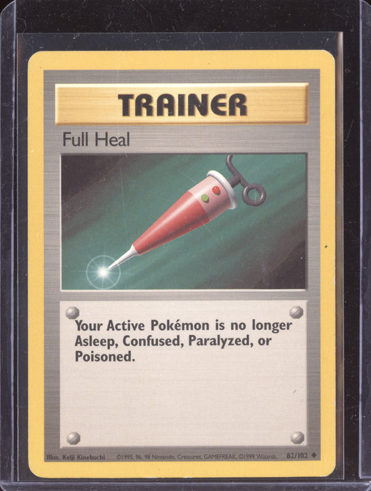 Full Heal 1999 Pokemon Base Set Uncommon 082/102