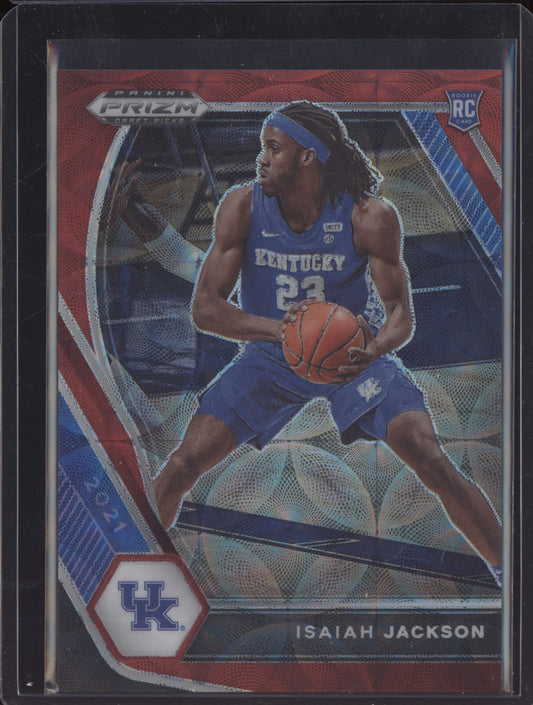 Isaiah Jackson 2021-22 Panini Prizm Draft Choice Red RC 74/88