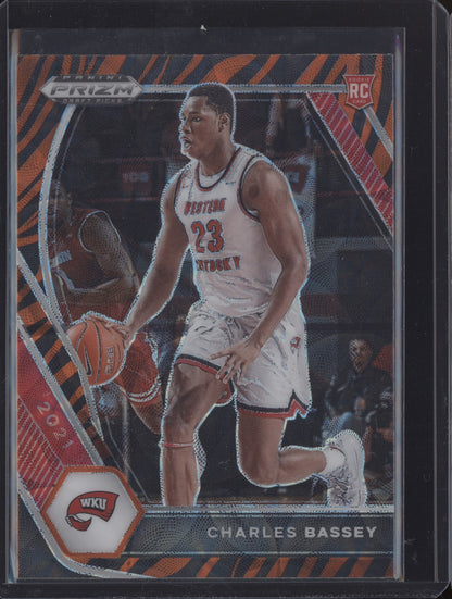 Charles Bassey 2021-22 Panini Prizm Draft Tiger RC