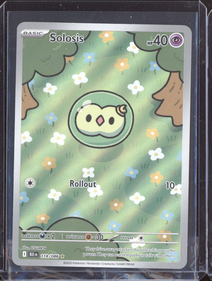 Solosis 2025 Pokemon Black Bolt Illustration Rare 118/086