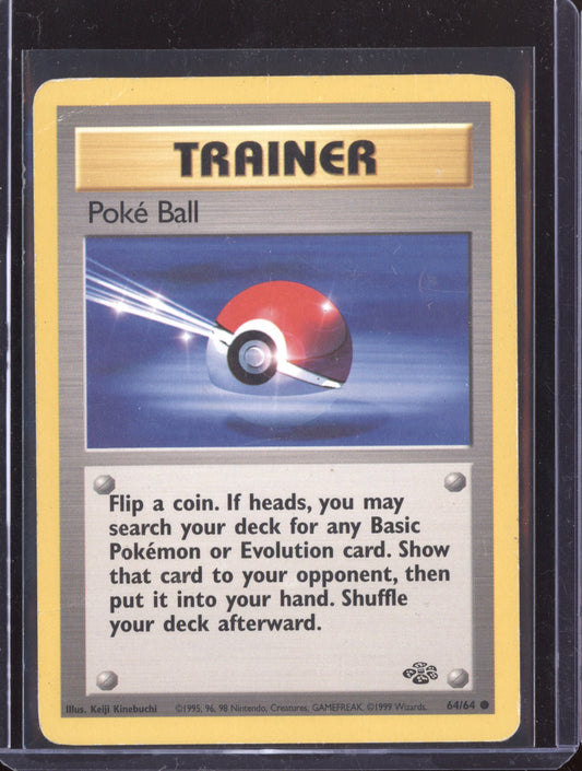 Poke Ball 1999 Pokemon Jungle Common 064/64