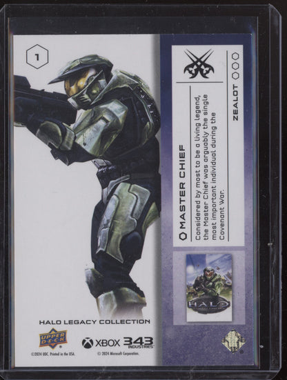 Master Chief 2024 Upper Deck Halo Legacy 1 - Zealot Parallel 19/25