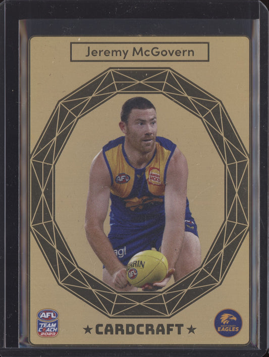 Jeremy McGovern 2023 Teamcoach  Card Craft Gold