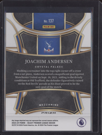 Joachim Andersen 2023-24 Panini Select Premier League Blue