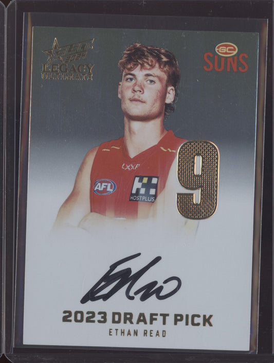 Ethan Read 2024 Select Legacy Ultimate Draft Pick Signature Gold Low RC 07/85