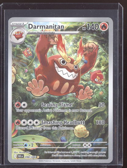 Darmanitan 2025 Pokemon Black Bolt Illustration Rare 098/086