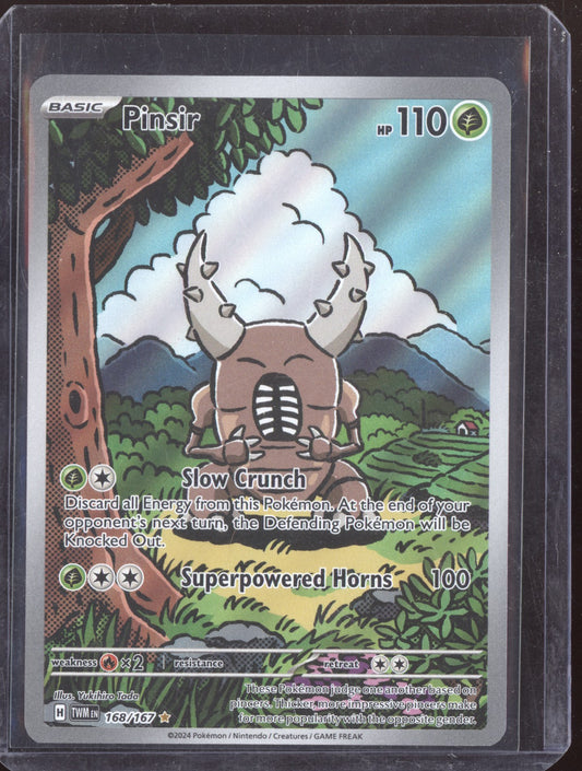 Pinsir 2024 Pokemon Twilight Masquerade Illustration Rare 168/167
