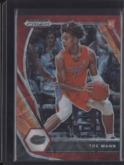 Tre Mann 2021-22 Panini Prizm Draft Choice Red RC 74/88