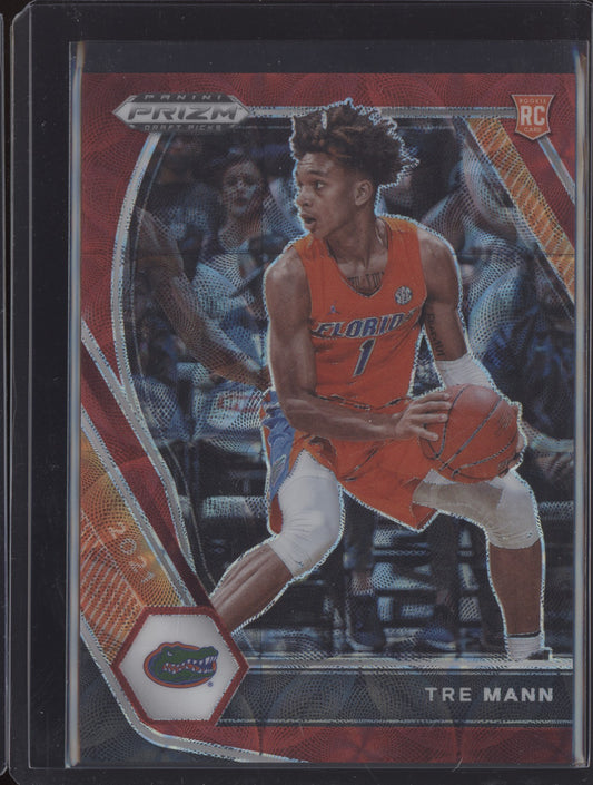 Tre Mann 2021-22 Panini Prizm Draft Choice Red RC 74/88