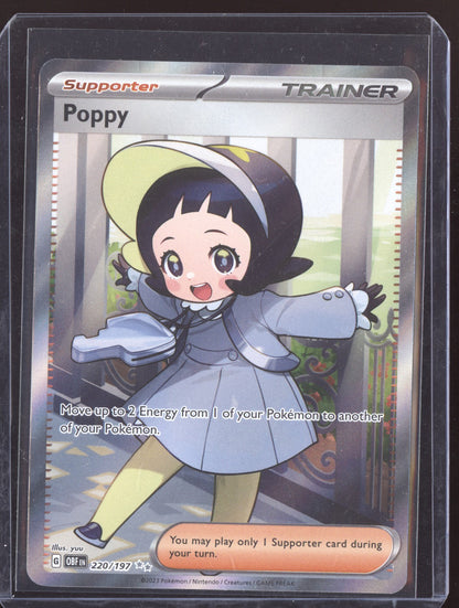 Poppy 2023 Pokemon Obsidian Flames Ultra Rare 220/197