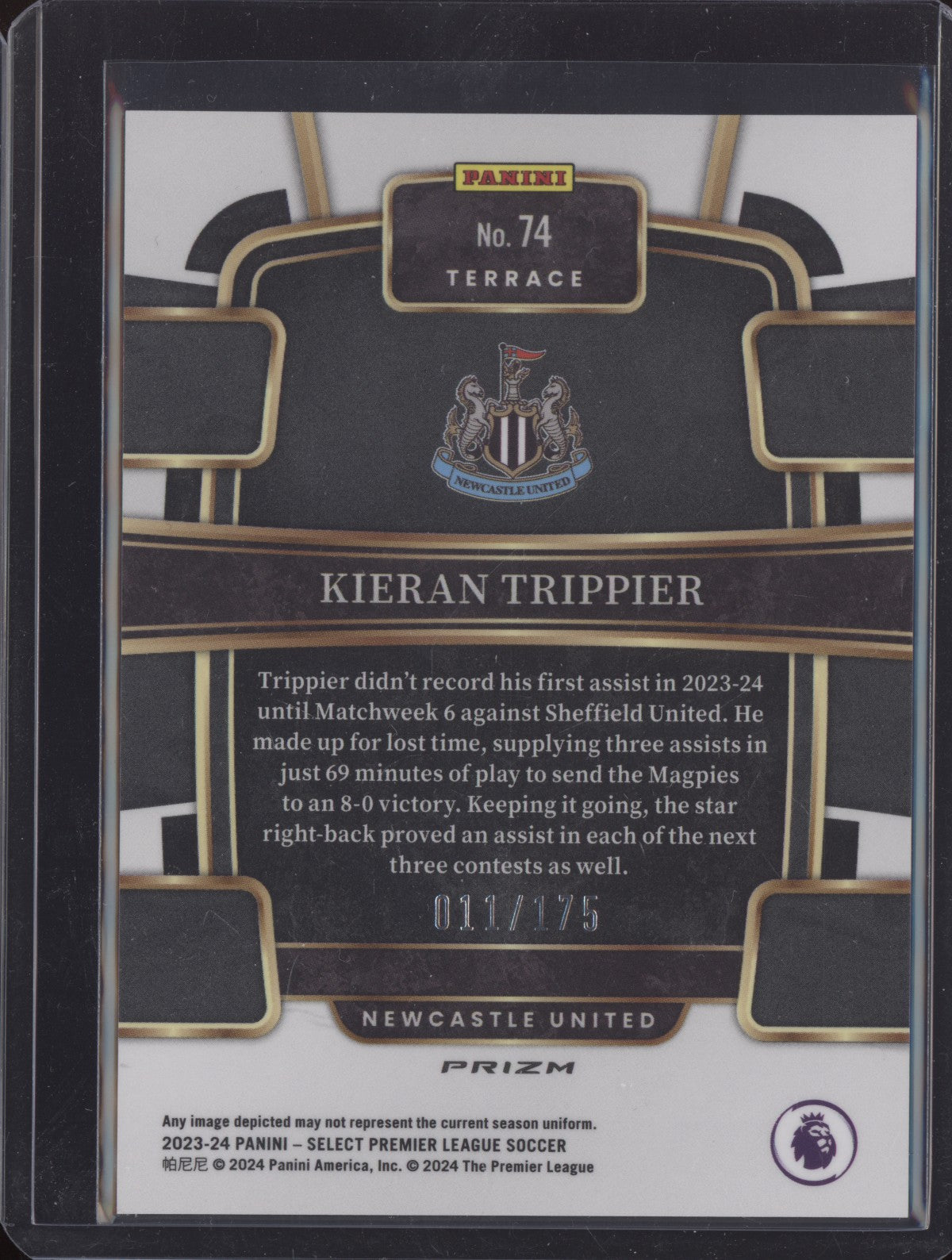Kieran Trippier 2023-24 Panini Select Premier League Camo 11/175
