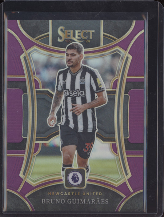 Bruno Guimaraes 2023-24 Panini Select Premier League Purple 49/149