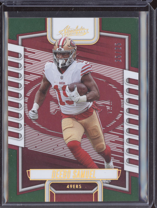Deebo Samuel 2023 Panini Absolute Green 25/25