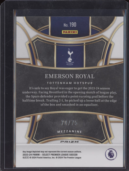 Emerson Royal 2023-24 Panini Select Premier League Orange 70/75