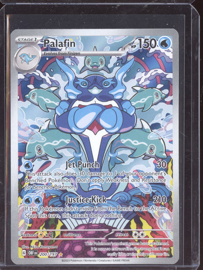 Palafin 2023 Pokemon Obsidian Flames Illustration Rare 200/197