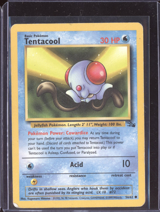 Tentacool 1999 Pokemon Fossil Common 056/62