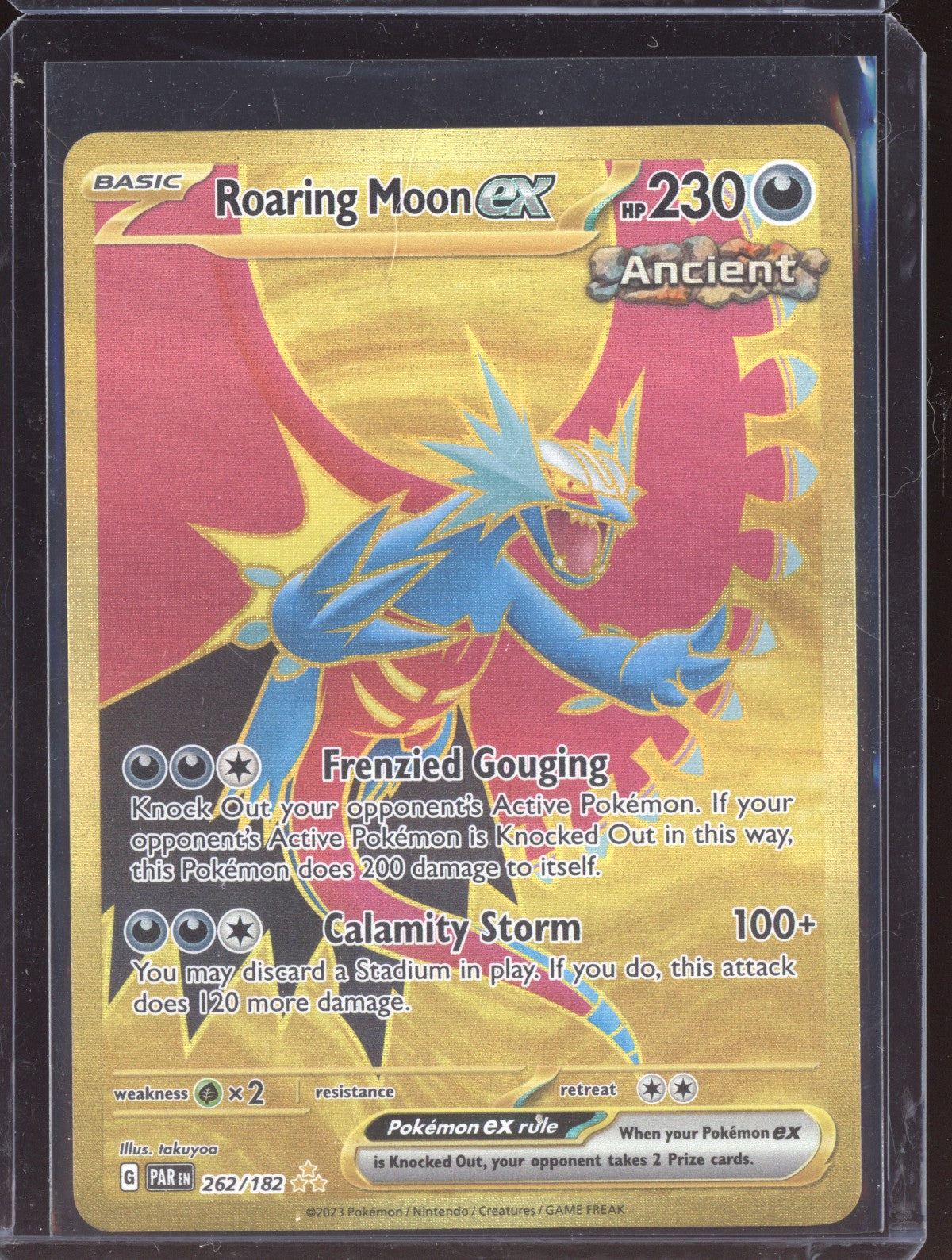 Roaring Moon ex 2023 Pokemon Paradox Rift Hyper Rare 262/182