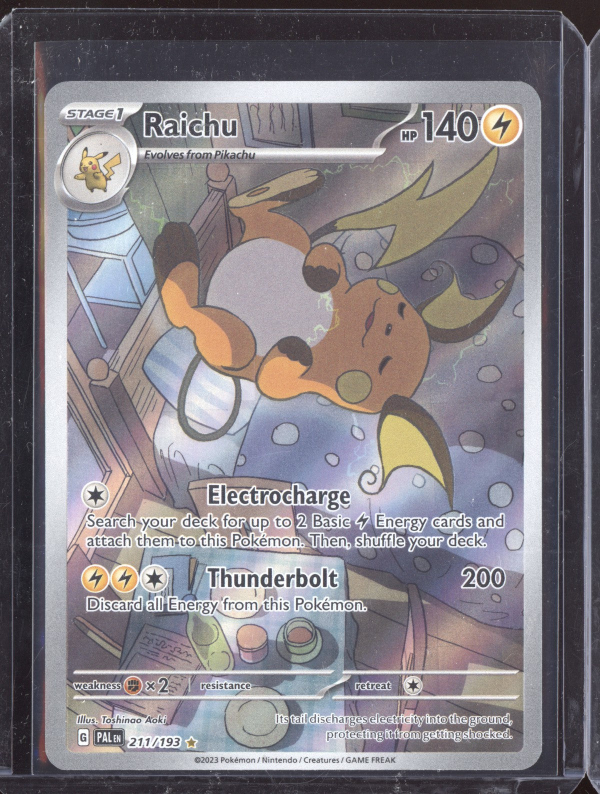 Raichu 2023 Pokemon Paldea Evolved Illustration Rare 211/193
