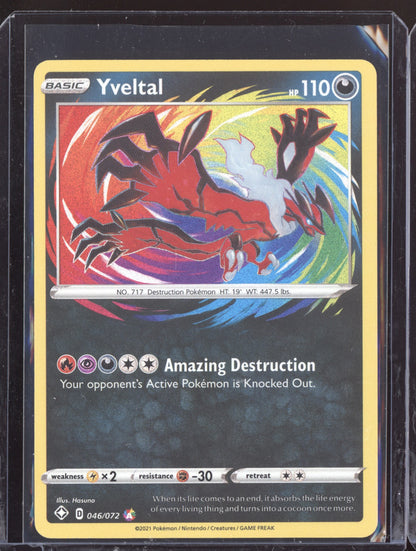 Yveltal 2021 Pokemon Shining Fates Amazing Rare 046/072