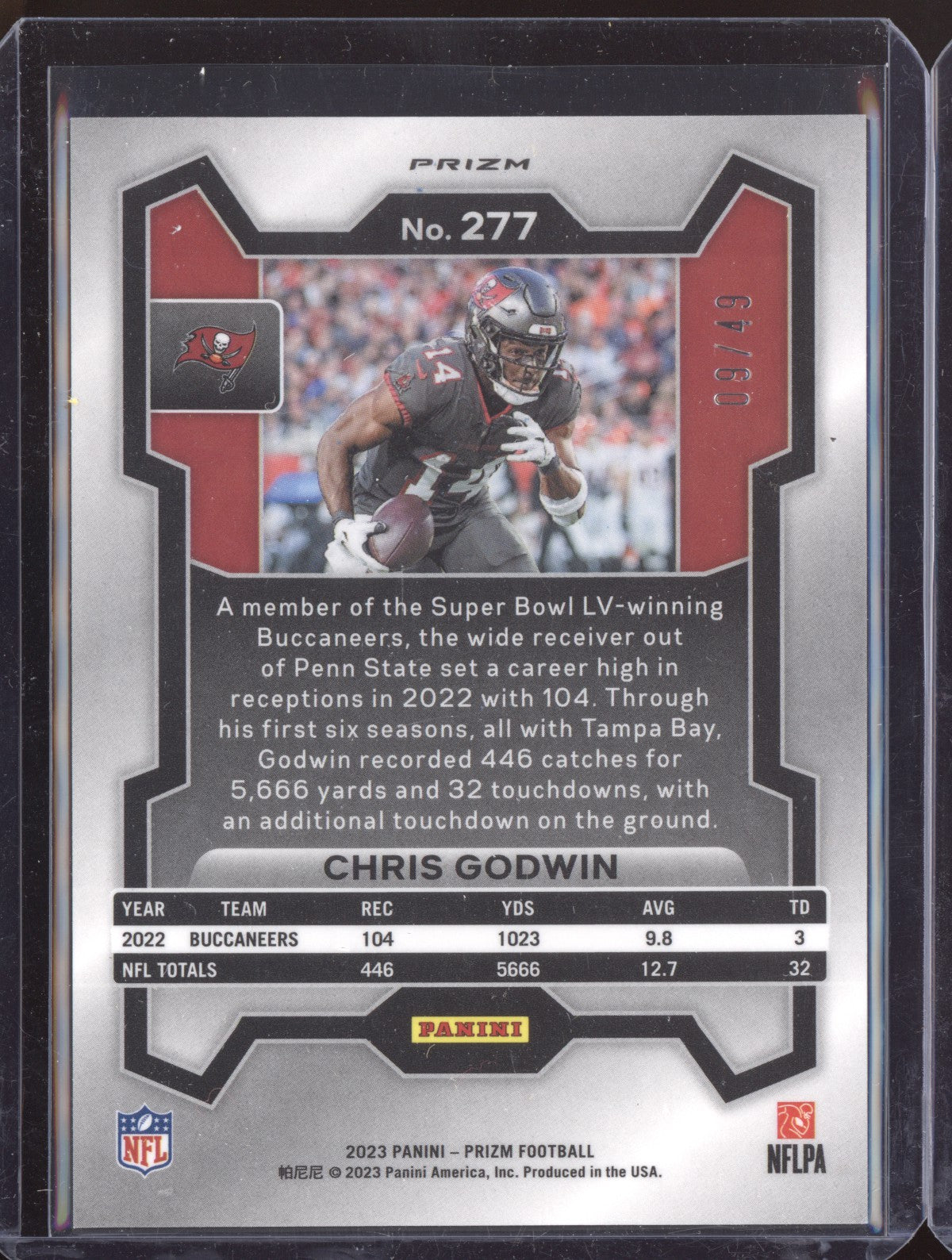 Chris Godwin 2023 Panini Prizm Purple Power 9/49
