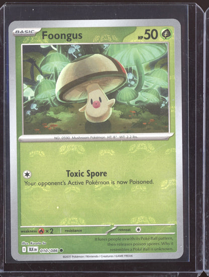 Foongus 2025 Pokemon Black Bolt Masterball 010/086