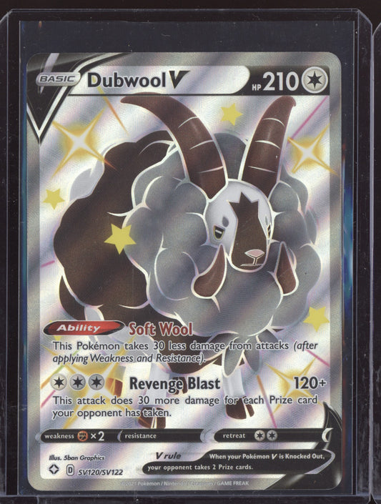 Dubwool V 2021 Pokemon Shining Fates Shiny Rare V or VMAX SV120/SV122