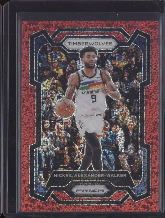 Nickeil Alexander-Walker 2023-24 Panini Prizm Red Sparkle