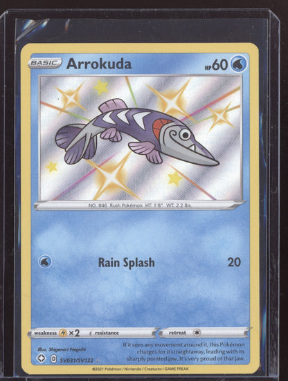 Arrokuda 2021 Pokemon Shining Fates Shiny Rare SV031/SV122